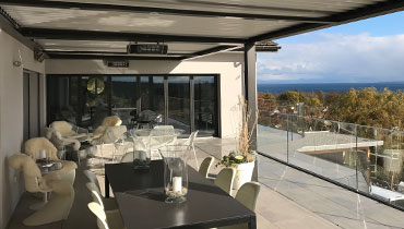 Heizstrahler HEATSCOPE, mit Infrarot, ohne Licht, für Ambiente und Design