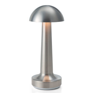 Kabellose Leuchte Cooee 1c Aluminium – Akku-Tischlampe