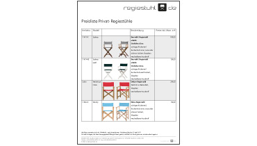 regiestuhl.de VK Preisliste brutto